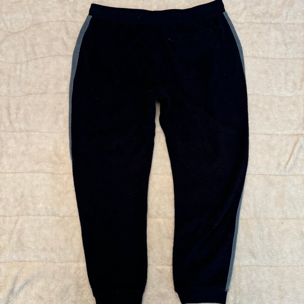 Outerknown Black Sweatpants with Gray Side Panels
